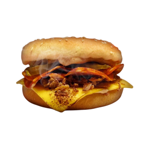 Бургер с пепперони